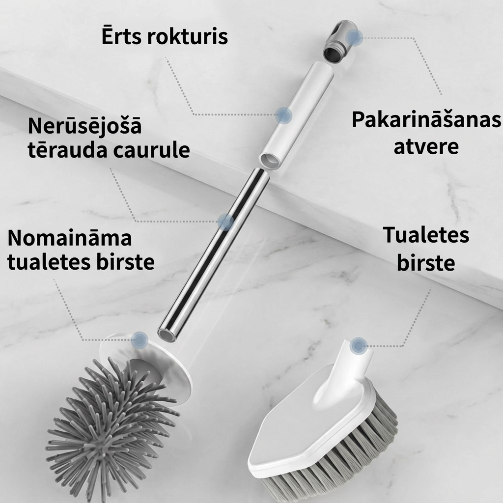 Melari tualetes birste