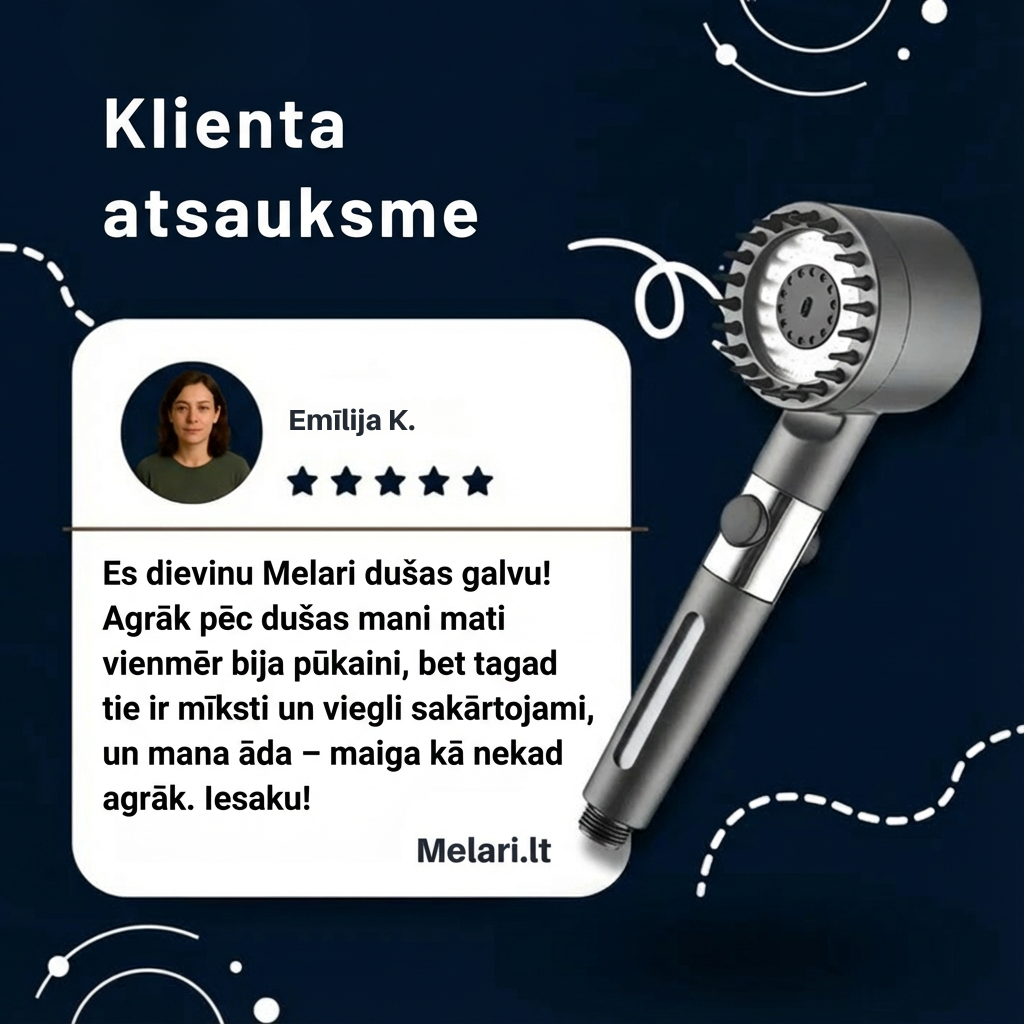 Melari dušas galviņa